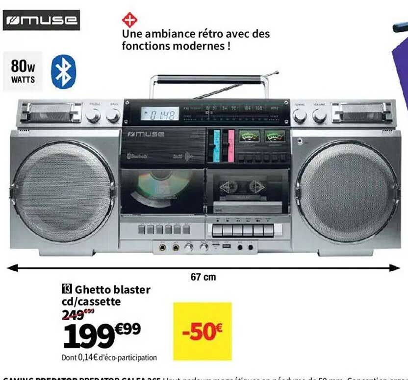 Ghetto blaster cd/cassette