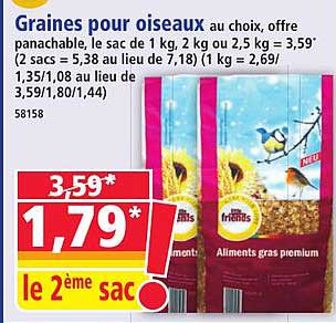 Graines pour oiseaux