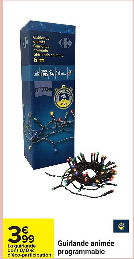 Guirlande animée programmable