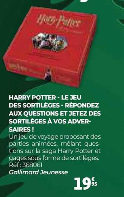 HARRY POTTER - LE JEU DES SORTILÈGES - RÉPONDEZ AUX QUESTIONS ET JETEZ DES SORTILÈGES À VOS ADVERSAIRES !