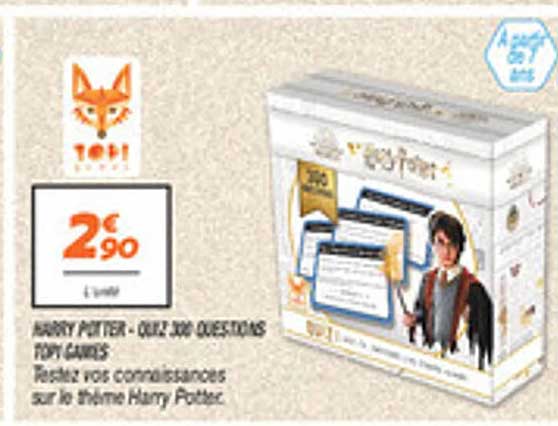 HARRY POTTER - QUILLES 300 QUESTIONS TOUTY GAMES