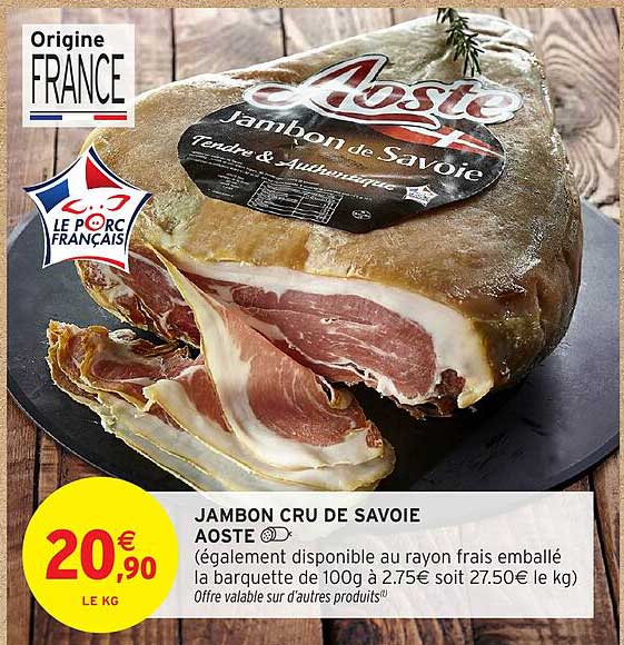 JAMBON CRU DE SAVOIE AOSTE