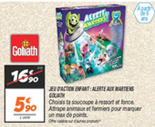 JEU D'ACTION ENFANT : ALERTE AUX MARTIENS GOLIATH