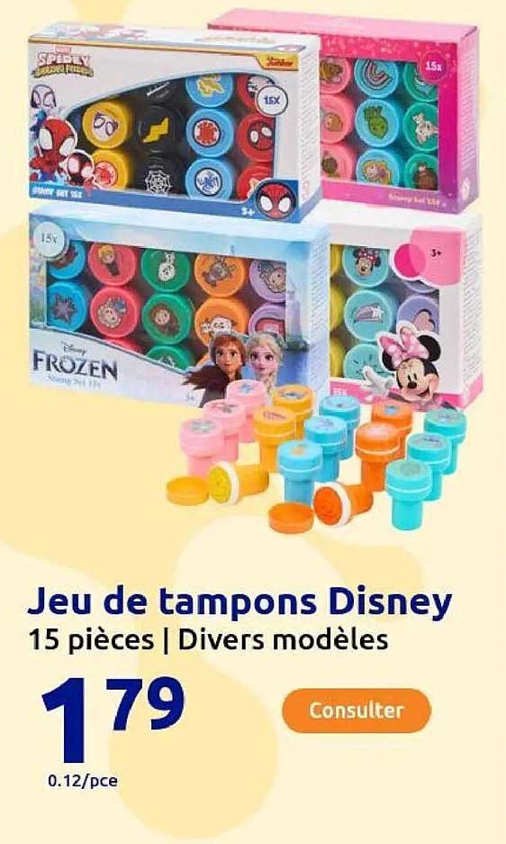 Jeu de tampons Disney