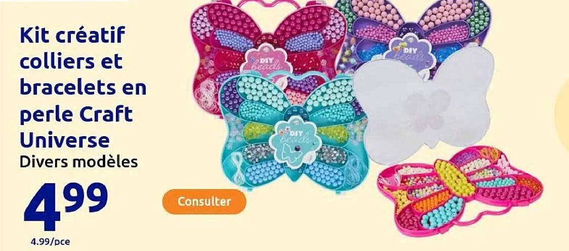 Kit créatif colliers et bracelets en perle Craft Universe