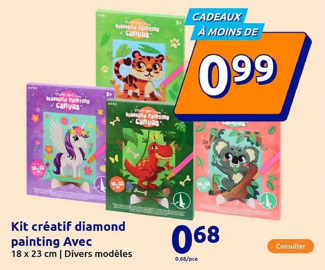 Kit créatif diamond painting Avec