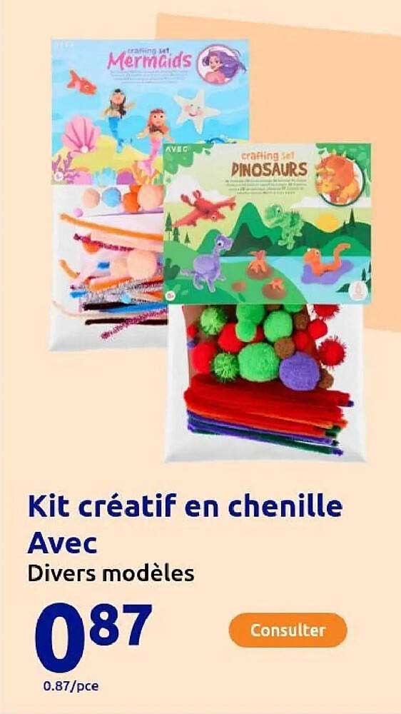 Kit créatif en chenille Avec Divers modèles