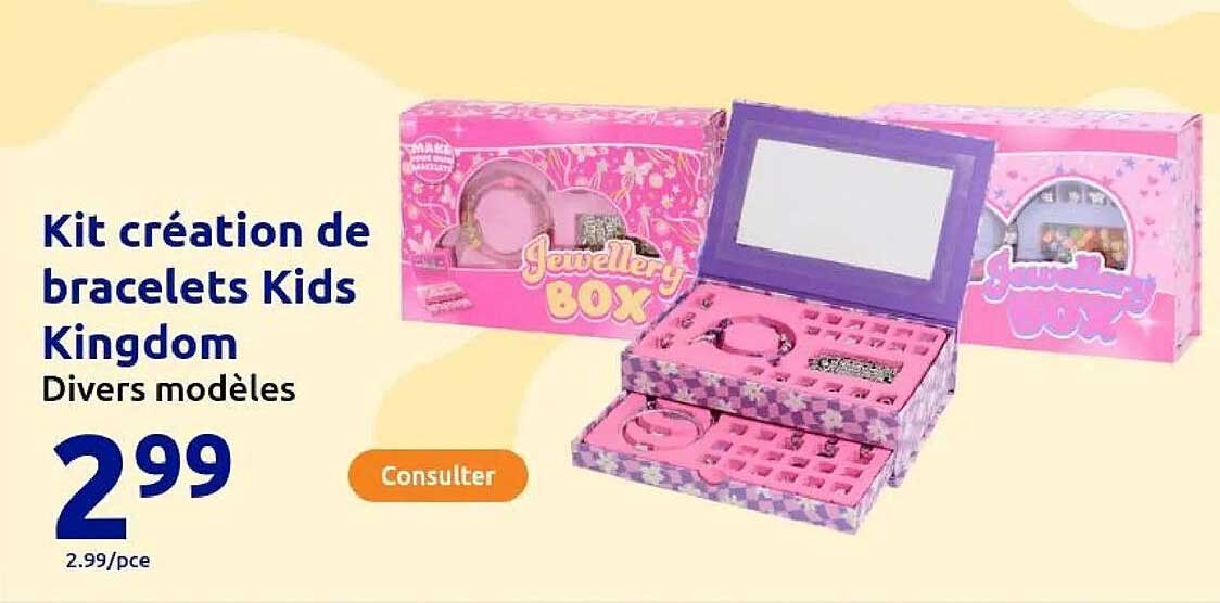 Kit création de bracelets Kids Kingdom