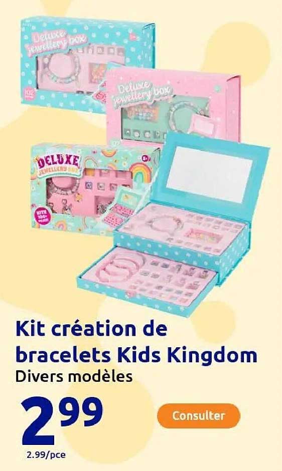 Kit création de bracelets Kids Kingdom