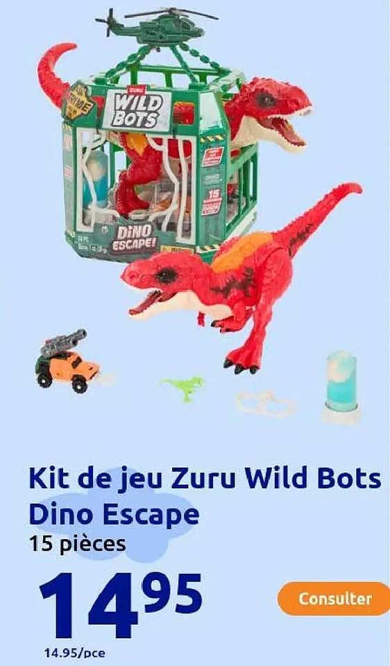 Kit de jeu Zuru Wild Bots Dino Escape