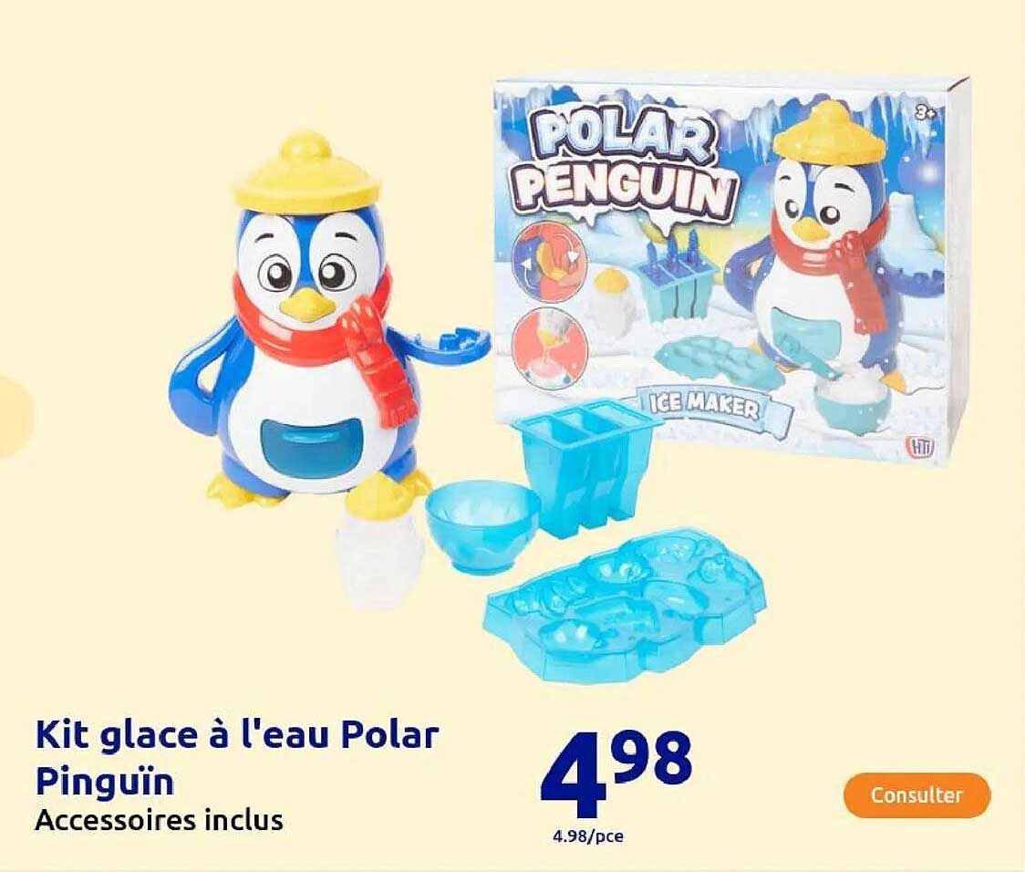 Kit glace à l'eau Polar Pingouin