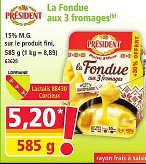 La Fondue aux 3 fromages