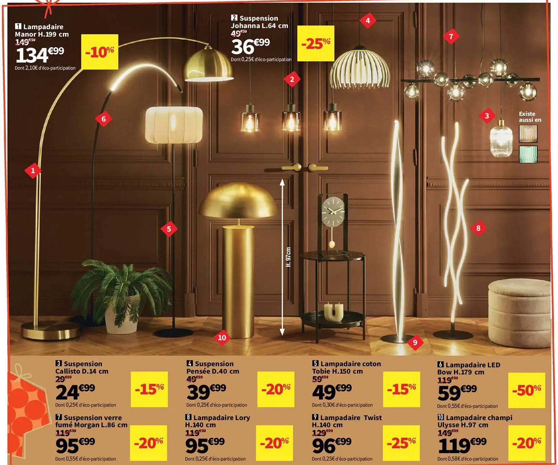 Lampadaire Manor H.199 cm