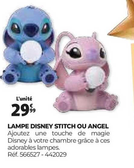 LAMPE DISNEY STITCH OU ANGEL