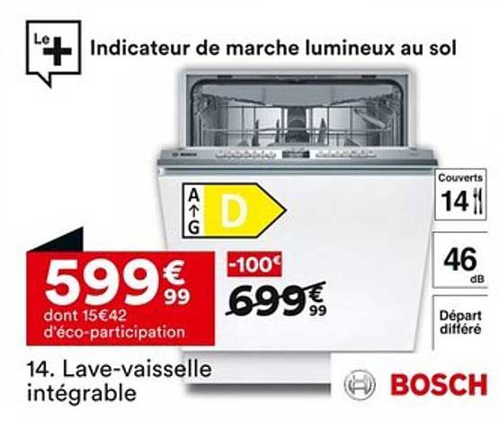 Lave-vaisselle intégrable