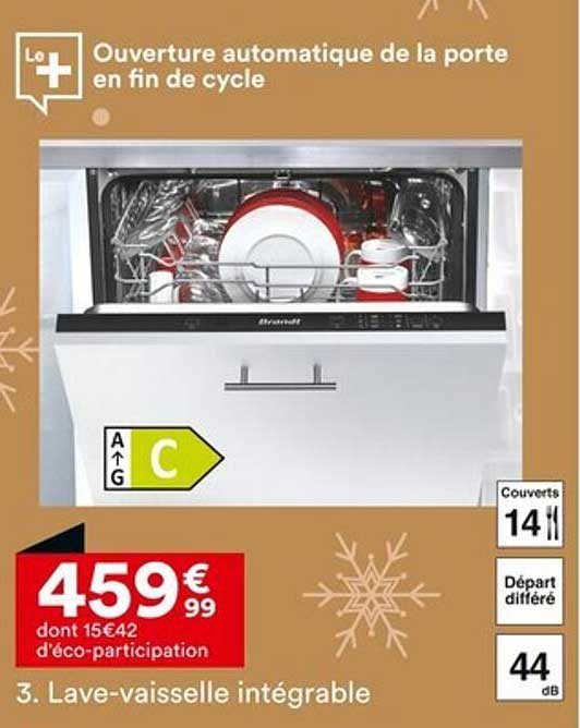 Lave-vaisselle intégrable