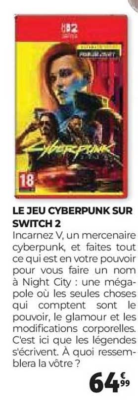 LE JEU CYBERPUNK SUR SWITCH 2