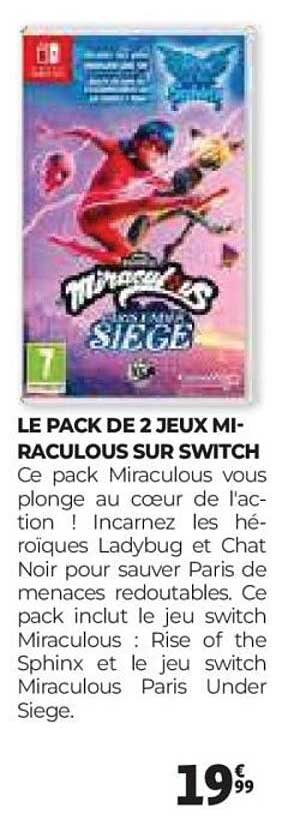LE PACK DE 2 JEUX MI-RACULOUS SUR SWITCH