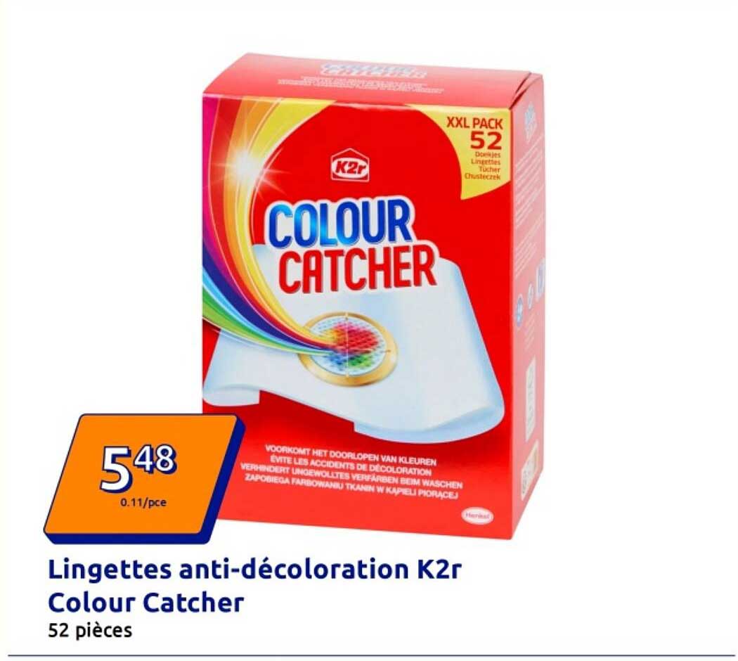 Lingettes anti-décoloration K2r Colour Catcher