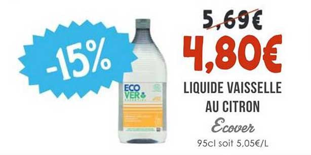 LIQUIDE VAISSELLE AU CITRON Ecover
