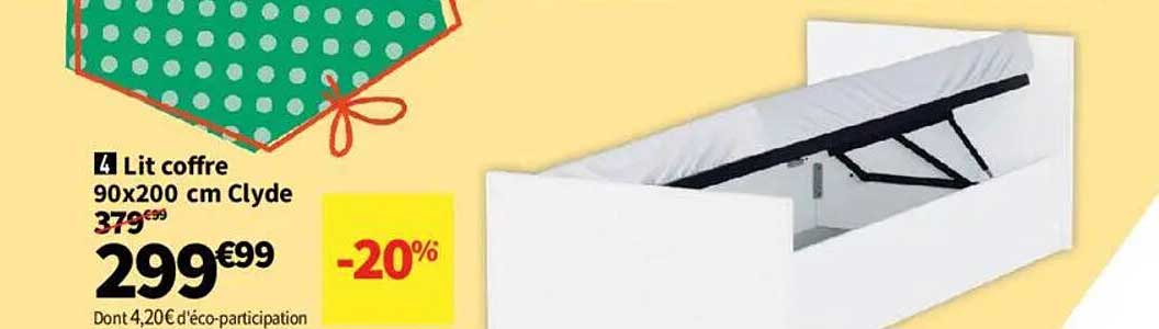 Lit coffre 90x200 cm Clyde