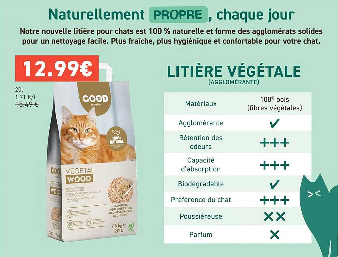 LITIÈRE VÉGÉTALE (AGGLOMÉRANTE)