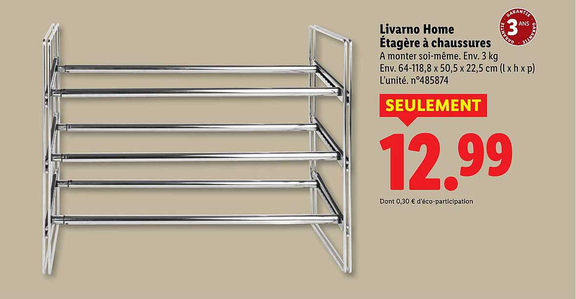 Livarno Home Étagère à chaussures