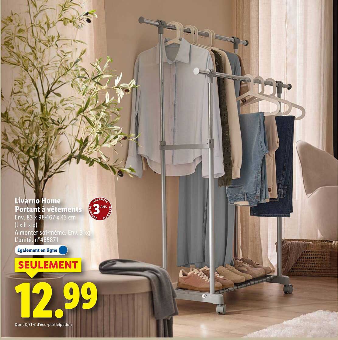 Livarno Home Portant à vêtements