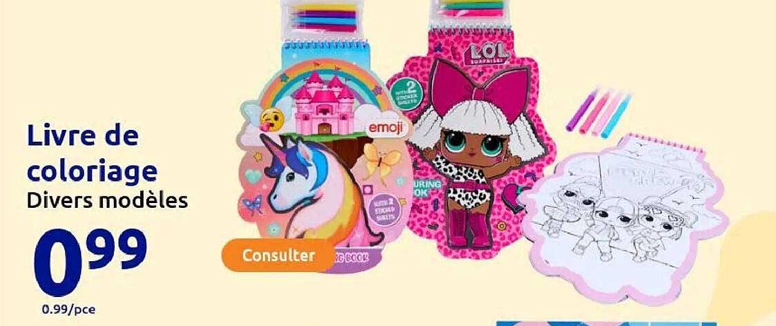 Livre de coloriage Divers modèles