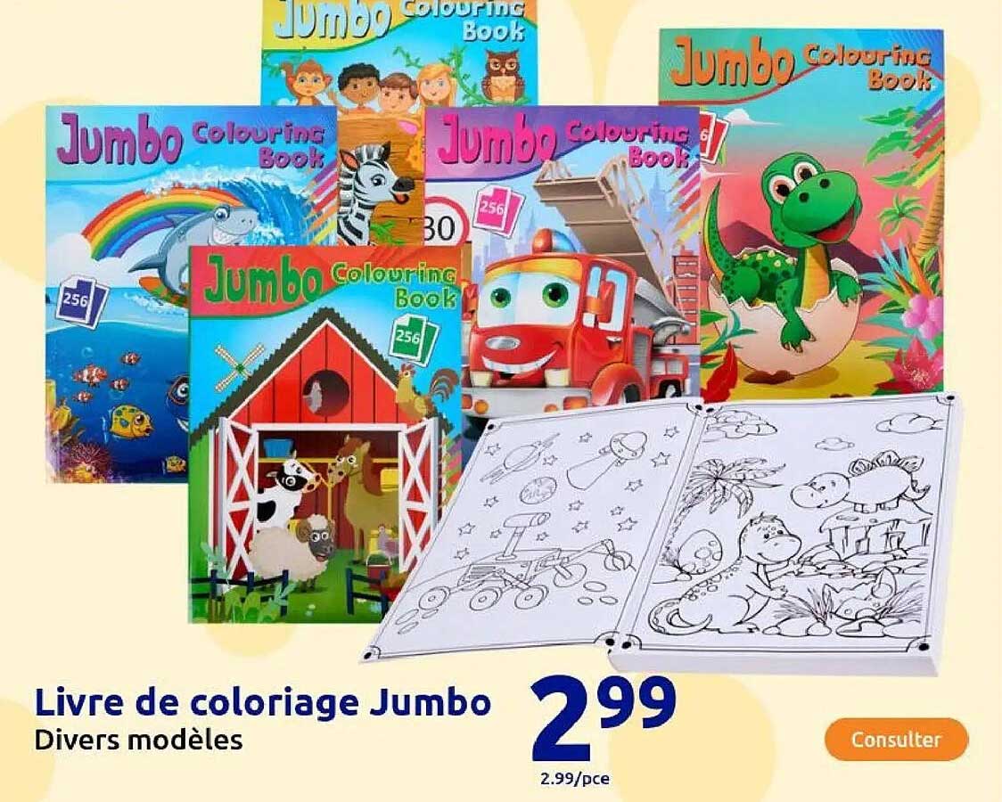 Livre de coloriage Jumbo