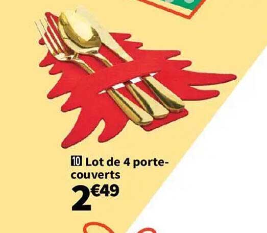 Lot de 4 porte-couverts