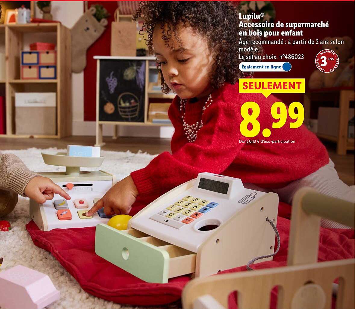 Lupilu® Accessoire de supermarché en bois pour enfant
