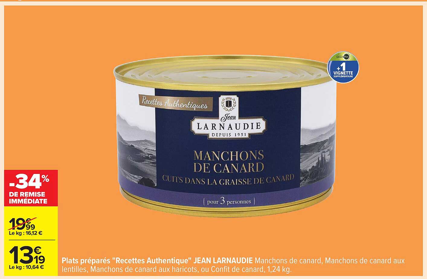 Manchons de canard cuits dans la graisse de canard