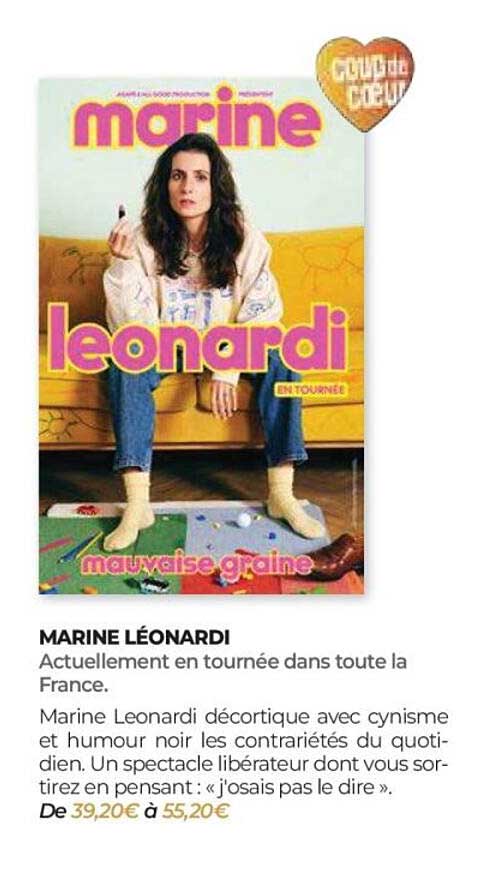 MARINE LÉONARDI EN TOURNÉE