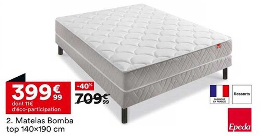 Matelas Bomba top 140x190 cm