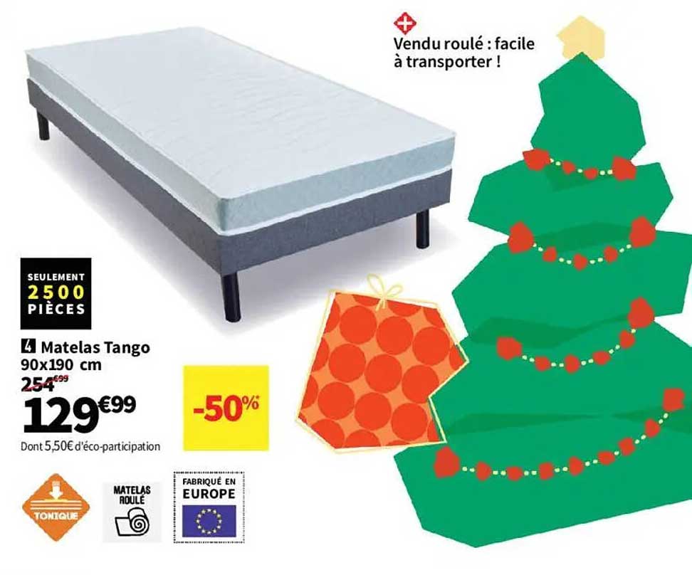 Matelas Tango 90x190 cm