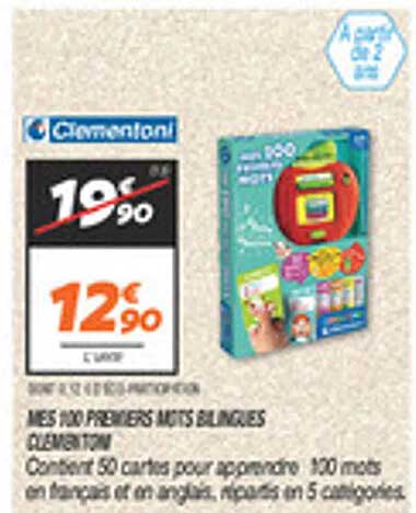 MES 100 PREMIERS MOTS BILINGUES CLEMENTONI