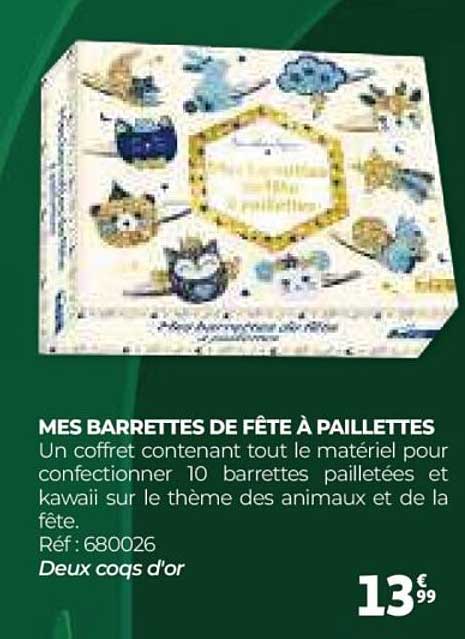 MES BARRETTES DE FÊTE À PAILLETTES