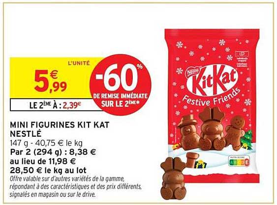 MINI FIGURINES KIT KAT NESTLÉ