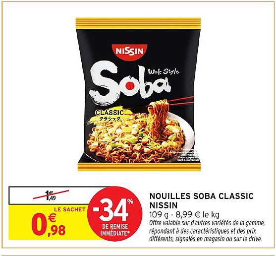 NOUILLES SOBA CLASSIC NISSIN