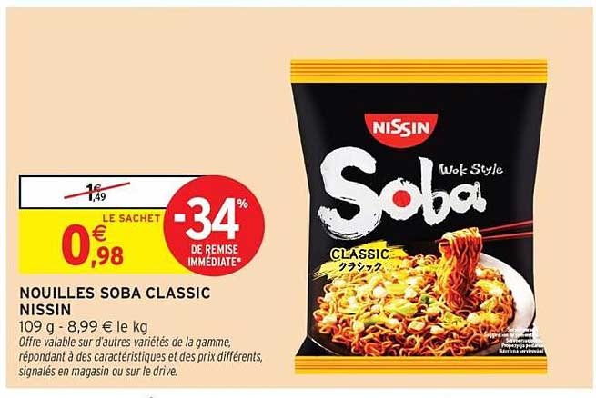 NOUILLES SOBA CLASSIC NISSIN