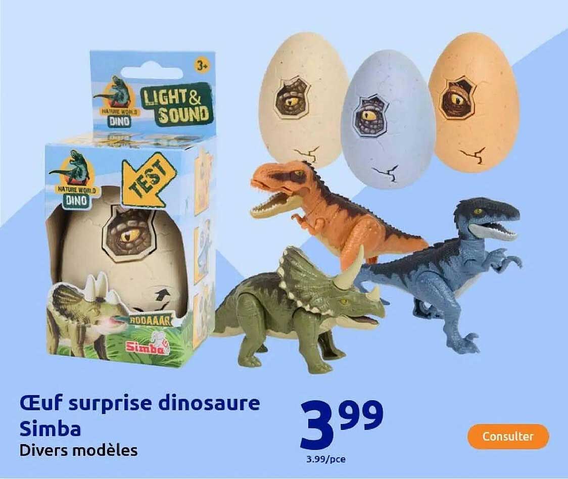 Œuf surprise dinosaure Simba
