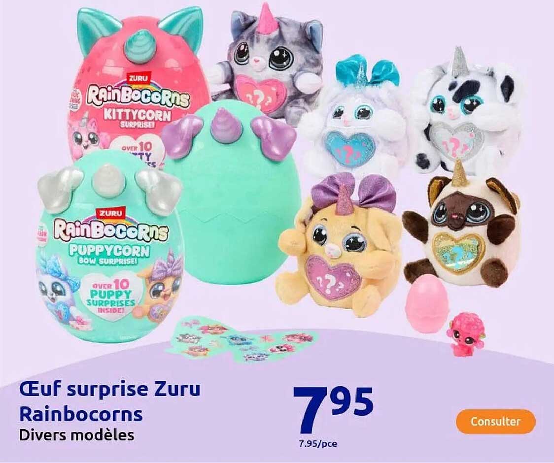 Œuf surprise Zuru Rainbocorns Divers modèles