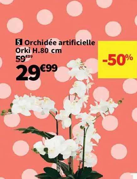 Orchidée artificielle Orki H.80 cm