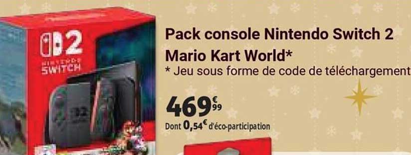 Pack console Nintendo Switch 2 Mario Kart World*