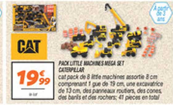 PACK LITTLE MACHINES MEGA SET CATERPILLAR