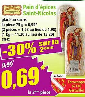 Pain d'épices Saint-Nicolas