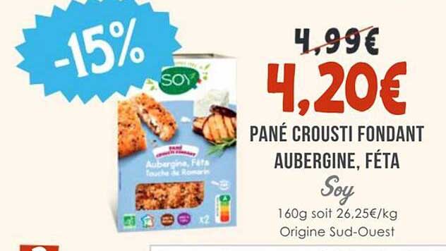 PANÉ CROUSTI FONDANT AUBERGINE, FÉTA