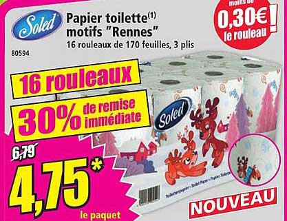 Papier toilette motifs "Rennes"