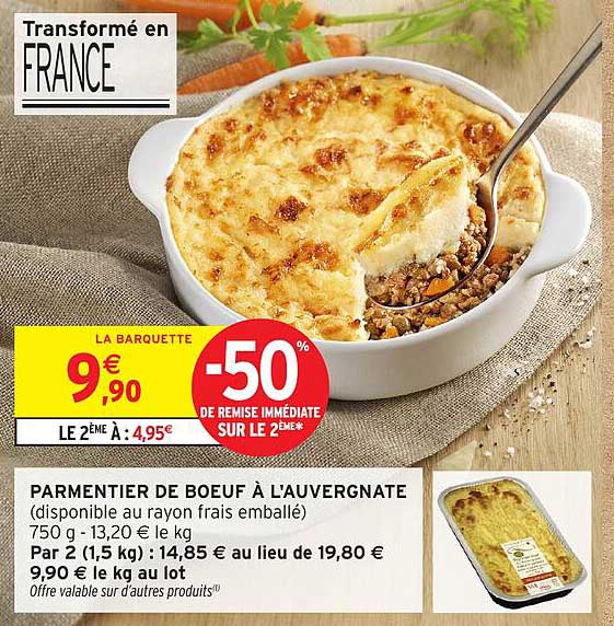 Parmentier de boeuf à l'auvergnate